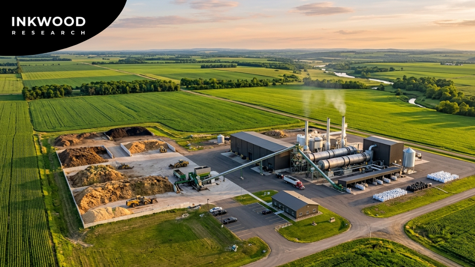 Competitive landscape map of global biochar manufacturers including Airex Energy, Pyreg GmbH, Phoenix Energy, Oregon Biochar Solutions, Carbon Gold Ltd., Biochar Now LLC, and Carbonis GmbH with market positioning and technology differentiation