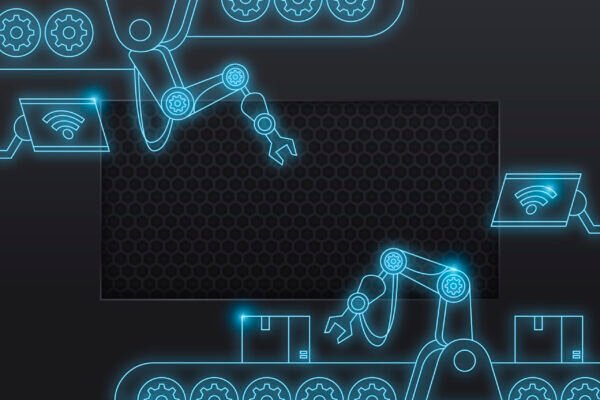 An infographic illustrating the latest technology industry trends, including generative AI, digital twins, quantum computing, and how big tech companies are leveraging artificial intelligence to drive innovation in the tech ecosystem.