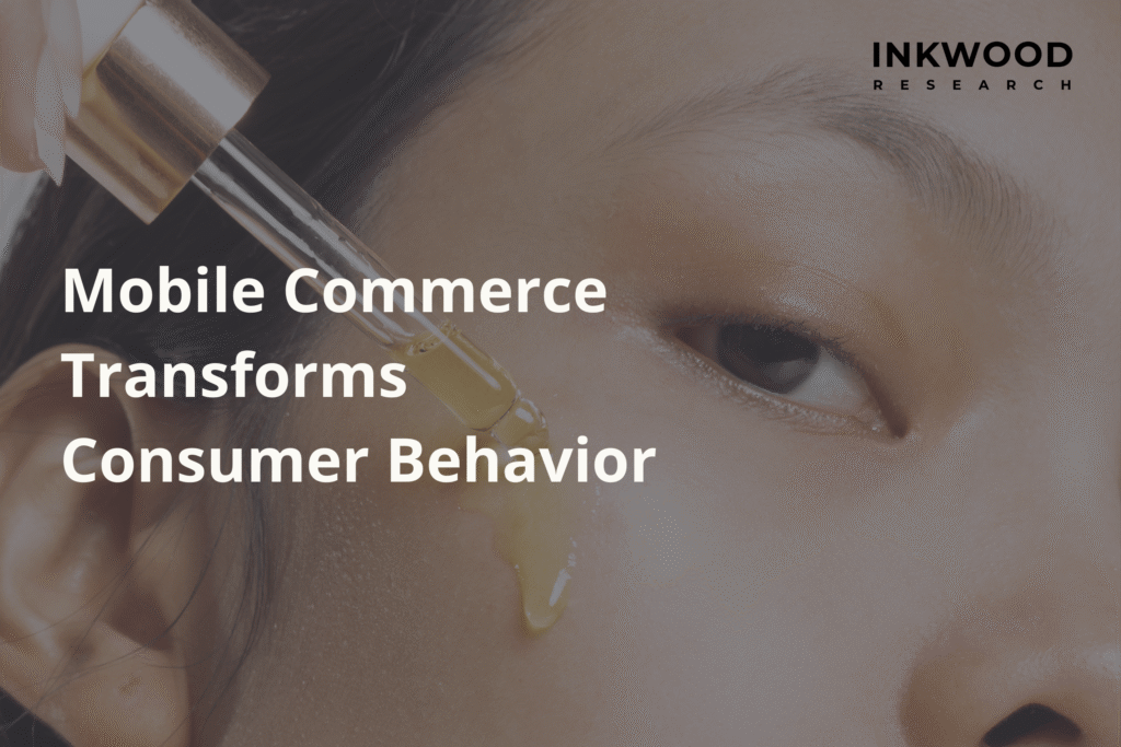 Mobile commerce consumer behavior China skincare market smartphone shopping digital transformation