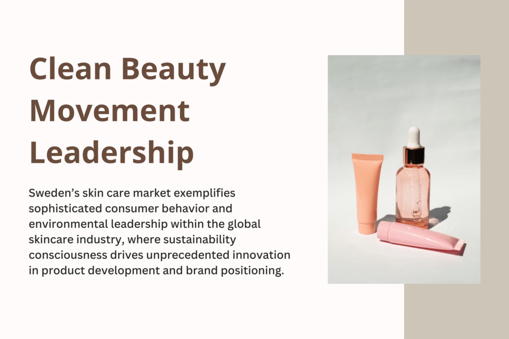 Scandinavian woman reading skincare ingredient label in modern store demonstrating informed consumer behavior