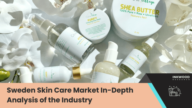 Swedish skincare products with clean beauty labels showcasing sustainable packaging and natural ingredient transparency