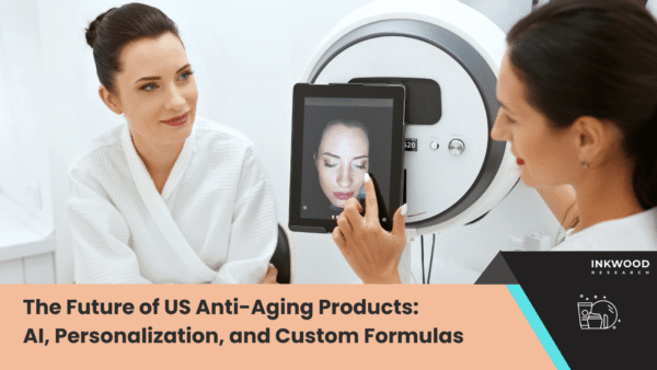 The Future of US Anti-Aging Products AI-powered personalized anti-aging products market featuring custom skin care formulations and hyaluronic acid treatments for aging skin