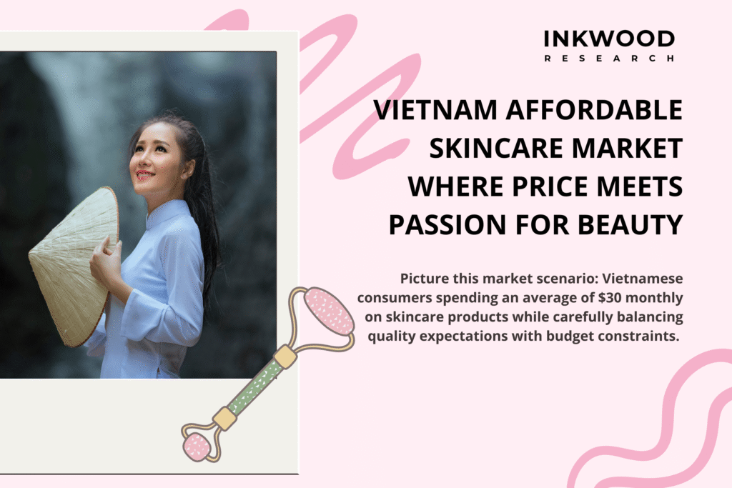 Vietnam affordable skincare market trends showing price-sensitive consumers shopping for budget beauty products