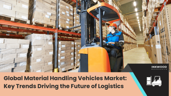 Global Material Handling Vehicles Market Key Trends Driving the Future of Logistics global material handling vehicles market growth trends showing automated guided vehicles and electric forklifts in modern warehouse