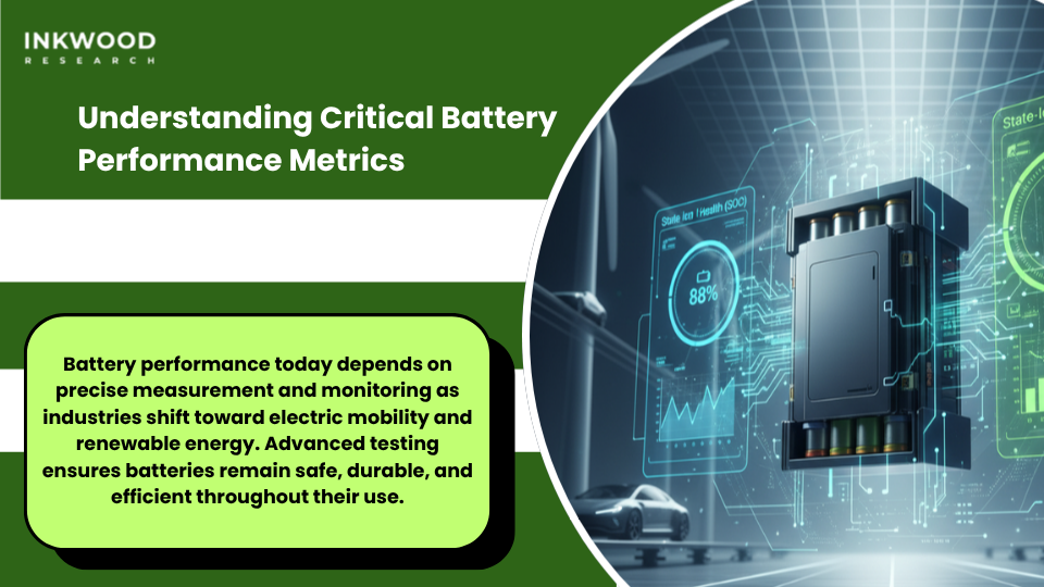 Global battery testing equipment market growth trends showing increasing adoption of SOC and SOH measurement technologies