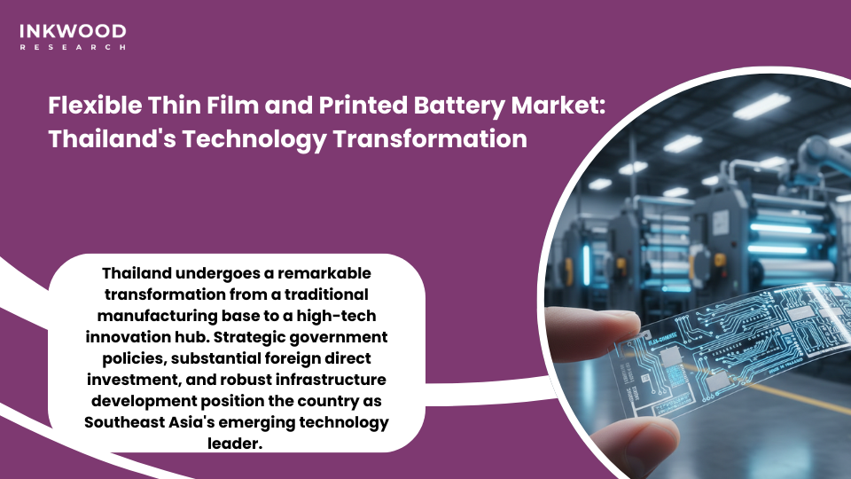 Thailand flexible thin film and printed battery market ecosystem showing manufacturing hubs and innovation centers