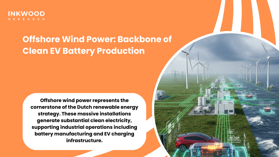 Dutch offshore wind farms generating clean electricity for EV battery supply chain and manufacturing facilities