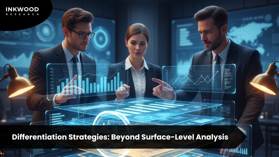 Multi-layered market research analysis showing depth beyond AI capabilities