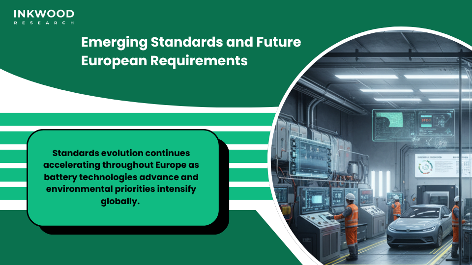 Emerging battery testing standards including solid-state sustainability second-life and fast-charging requirements
