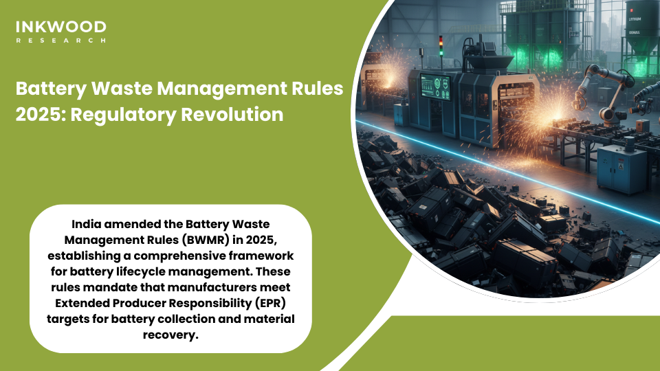 Battery recycling industry growth India regulatory framework EPR targets 2025