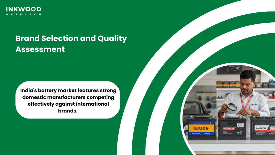 Indian automotive battery brands showing quality assessment and selection criteria for consumers