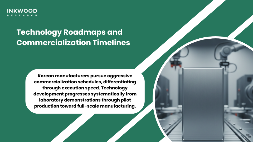 South Korea solid-state battery technology roadmap commercialization timeline production milestones