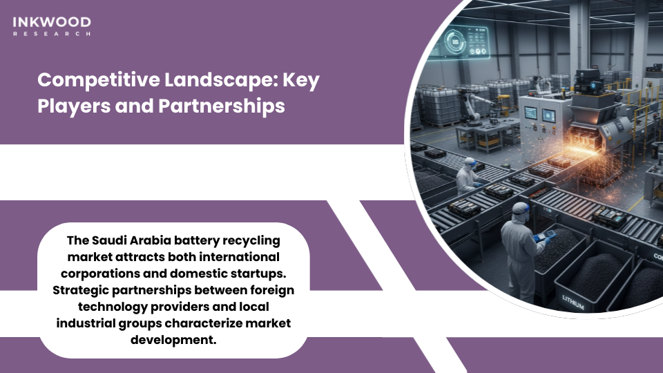 Cobalt recycling nickel recycling Saudi Arabia competitive landscape partnerships
