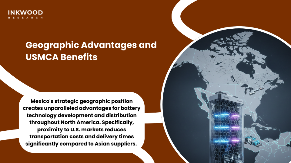 USMCA trade agreement benefits Mexico nearshoring automotive battery manufacturing logistics advantages