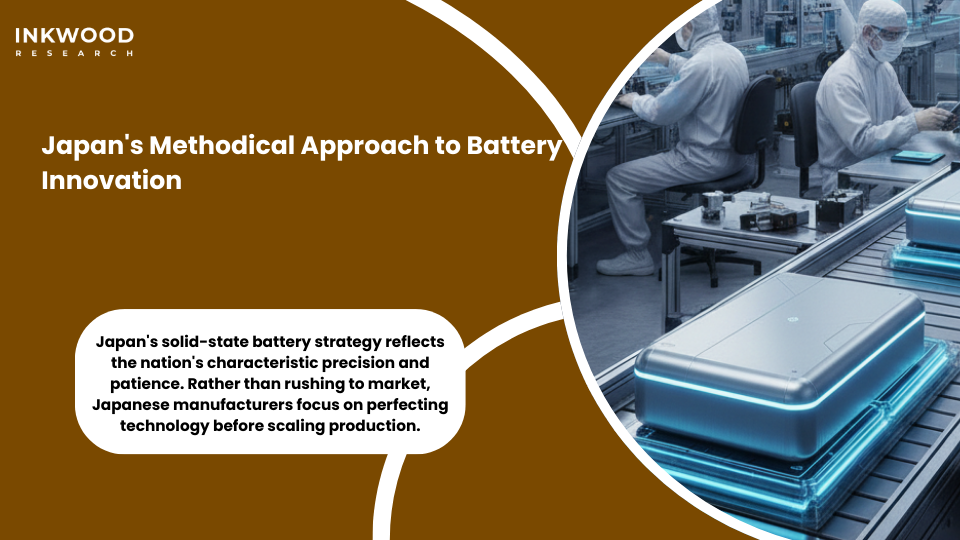 Japan solid-state battery manufacturing strategy Toyota Nissan production facilities, innovation centers