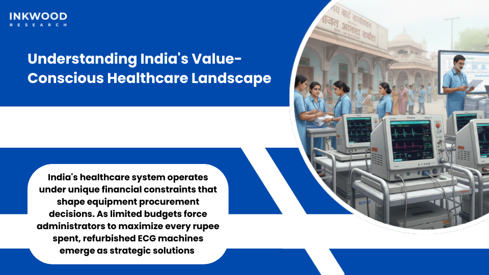 India ECG equipment market refurbished medical devices enabling cost-effective cardiac diagnostics in value-conscious hospitals