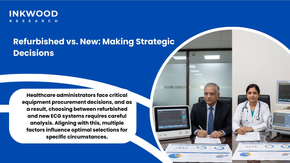 strategic decision framework comparing refurbished versus new ECG equipment for Indian healthcare facilities