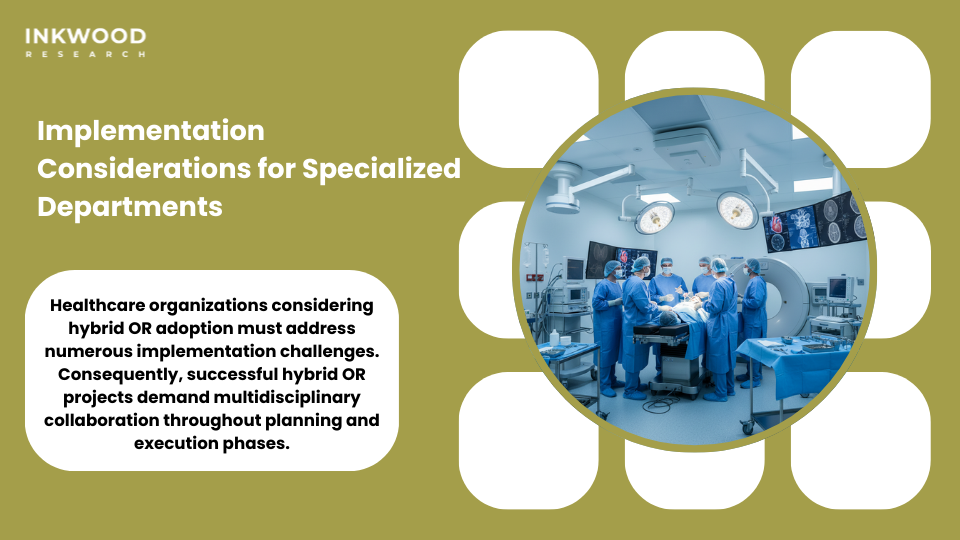 clinical hybrid operating room market implementation planning workflow optimization team training for specialized surgical departments