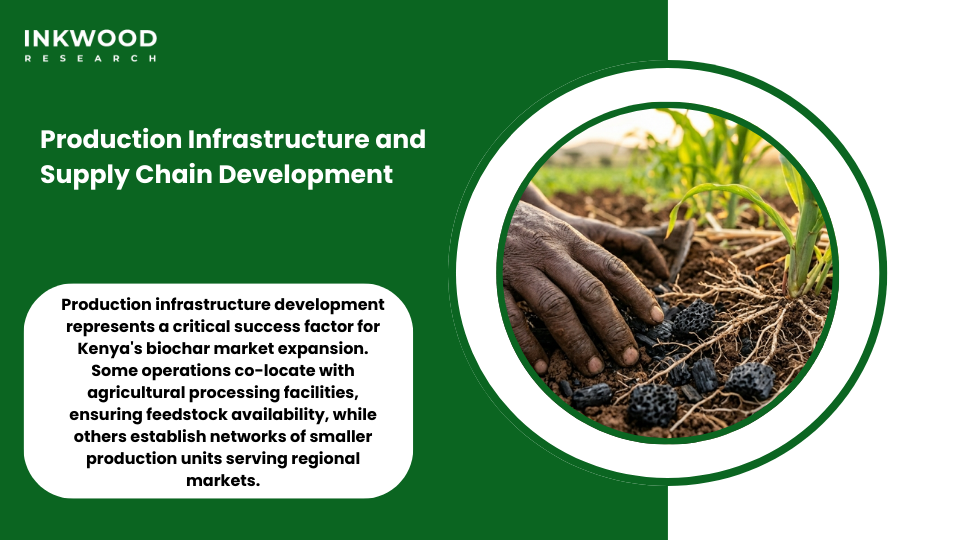 Biochar production infrastructure biomass availability supply chain development Kenya