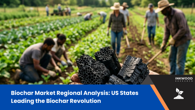 Explore the US biochar market, featuring livestock farming, carbon sequestration, biomass & soil fertility analysis across states.