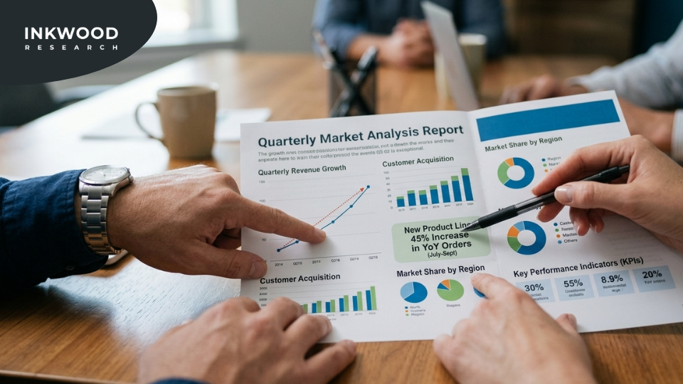 Analyst evaluating credibility of industry forecast report showing methodology transparency and key elements of a market forecast report