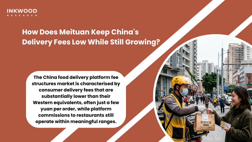 Meituan food delivery platform fees in China showing commission structure platform take rate and super app ecosystem integration