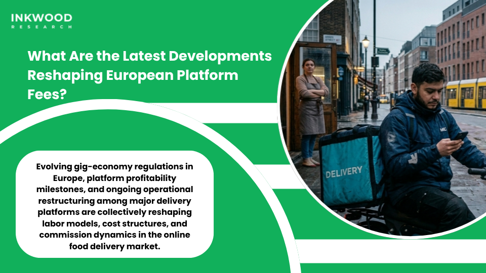 Latest developments in UK Germany food delivery platform fee structures including gig economy legislation algorithmic transparency and platform consolidation
