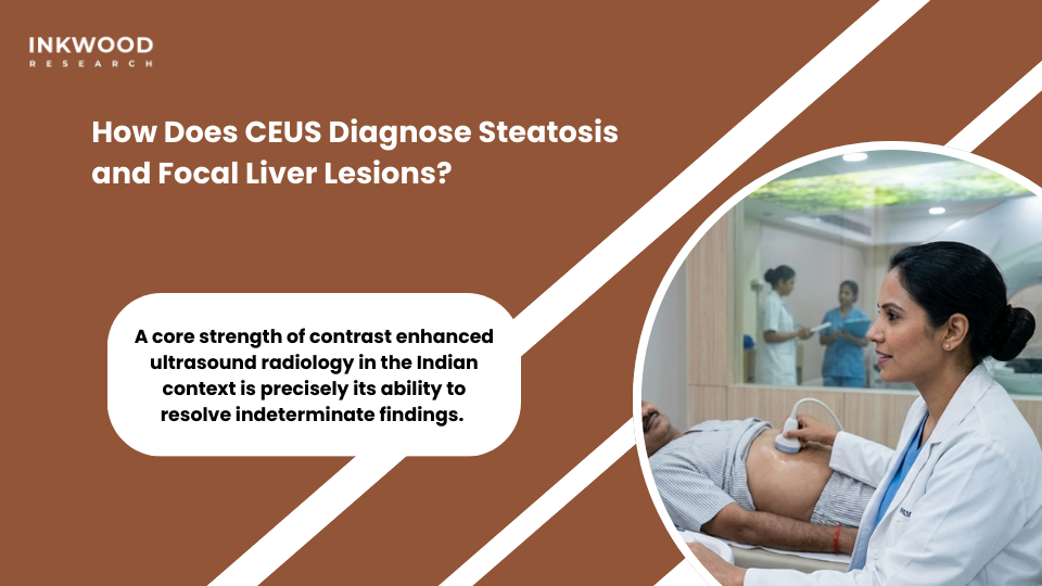 India contrast ultrasound market growth showing diagnostic imaging adoption in hospitals and ambulatory surgical centers for liver lesion characterisation