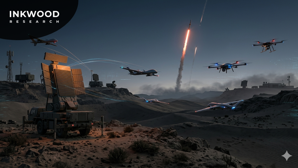 Defense technology companies and contractors benefiting from geopolitical tensions and increased military spending 2026