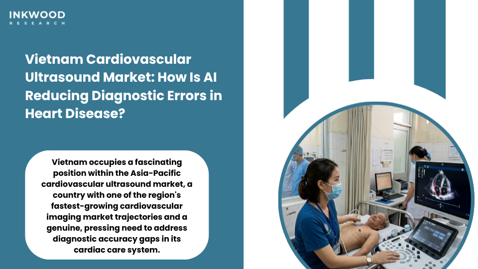 Vietnam cardiovascular ultrasound market showing AI-driven cardiac diagnostic procedures reducing diagnostic errors in echocardiogram transesophageal and transthoracic echocardiogram practice