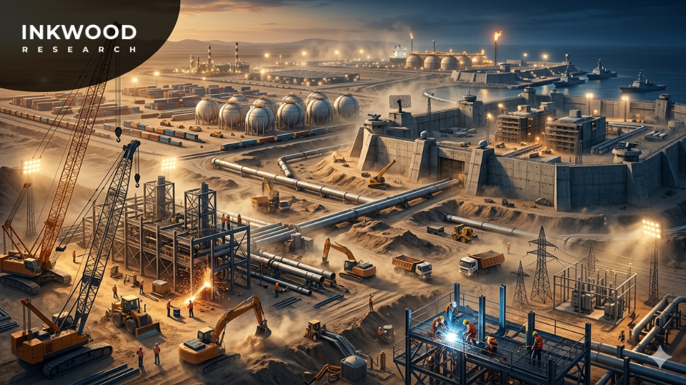 EPC engineering procurement construction contractors winning defense and energy infrastructure contracts during Middle East crisis
