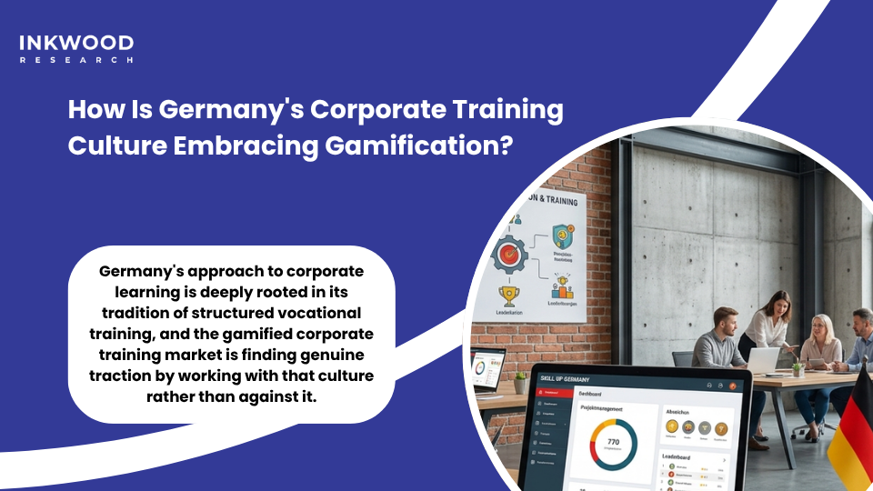 Germany gamified corporate training market showing Mittelstand companies using enterprise gamification market solutions for workforce training technology and digital learning platforms