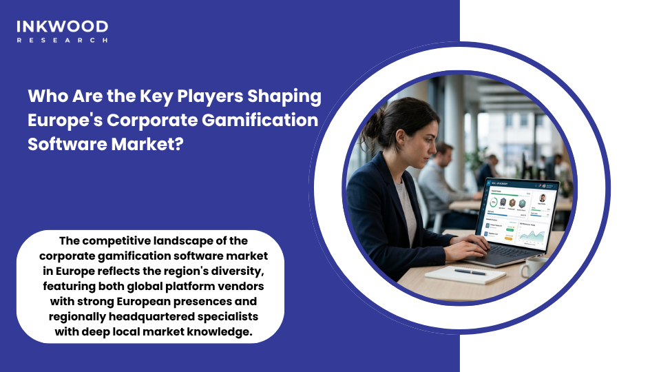 Key players in Europe gamified corporate training platforms market including Axonify Valamis Degreed and Gamelearn competing in corporate gamification software market