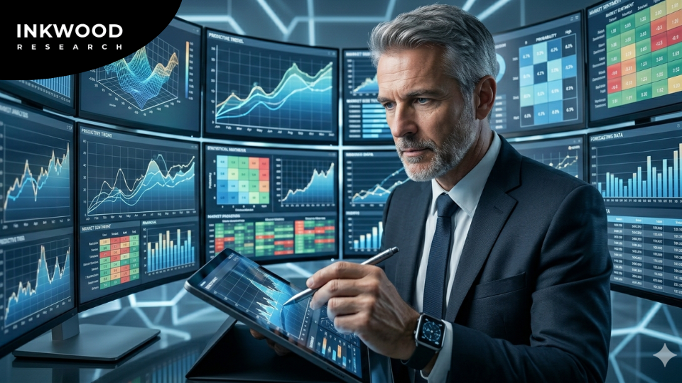 TAM SAM SOM analysis diagram showing total addressable market, serviceable addressable market, and obtainable market breakdown for market size estimation