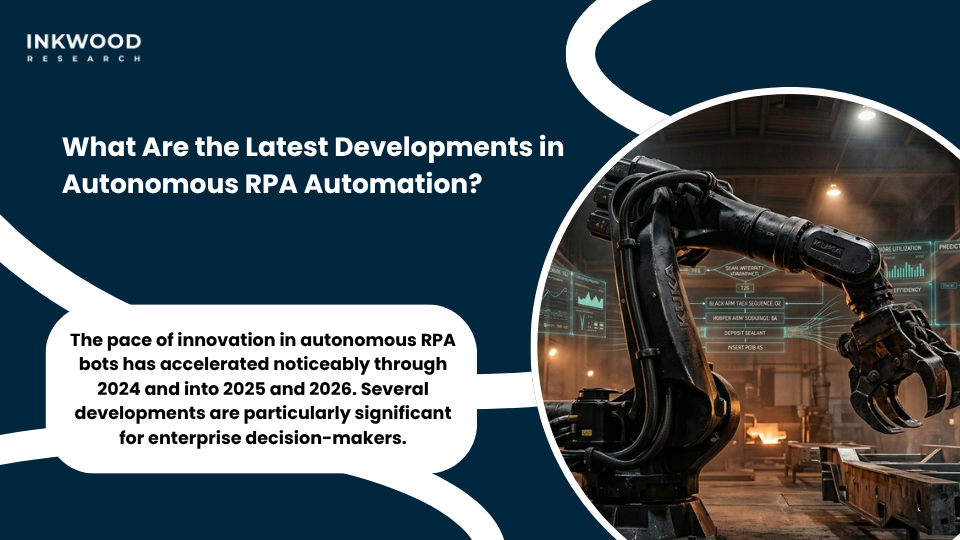 Latest developments in autonomous RPA automation including agentic AI enterprise deployments and multi-bot orchestration in digital workforce transformation