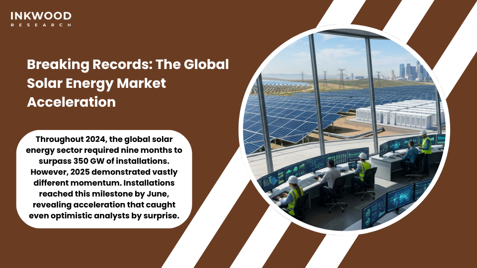 Photovoltaic systems integration showing renewable energy grid modernization with solar module technology and electricity generation infrastructure
