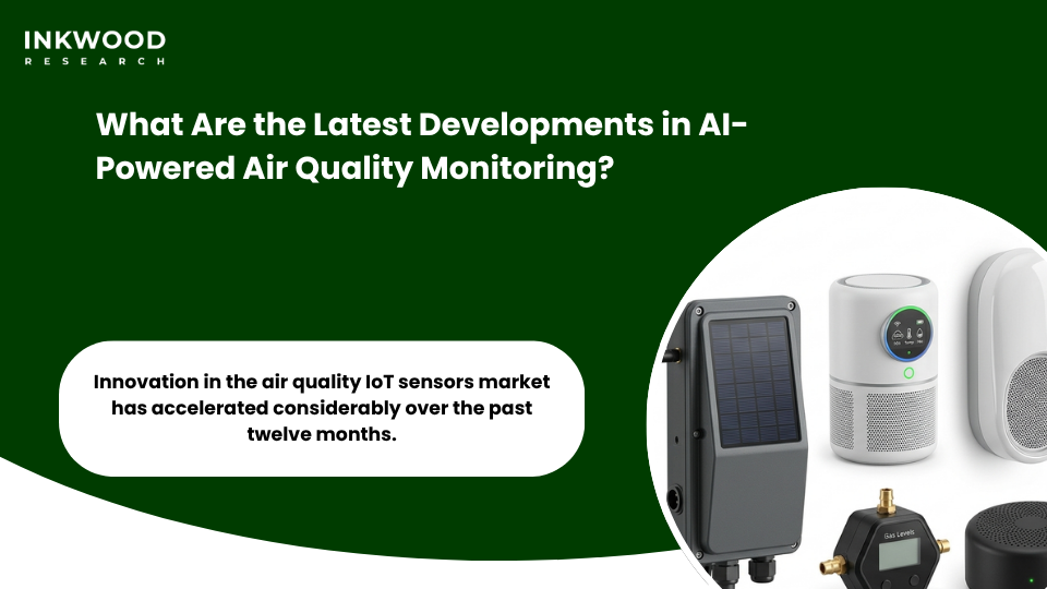 Latest AI-powered air quality monitoring system innovations including low-cost IoT sensors cloud platforms and environmental compliance technologies