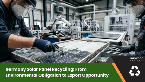 Germany's solar panel recycling market driven by PV waste management, strict environmental regulations & WEEE regulations, boosting export.