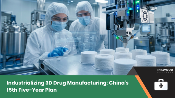 China 15th Five-Year Plan pharmaceutical manufacturing policy showing state investment in 3D printed drugs pharmaceutical R&D technology and pharma 3D printing manufacturing market development