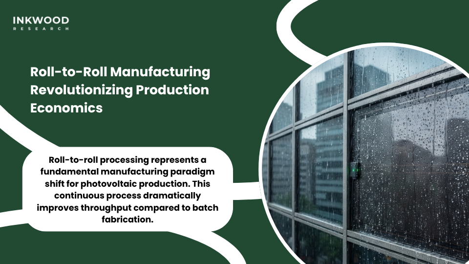 Roll-to-roll manufacturing process producing flexible thin-film solar cells with advanced encapsulation technologies