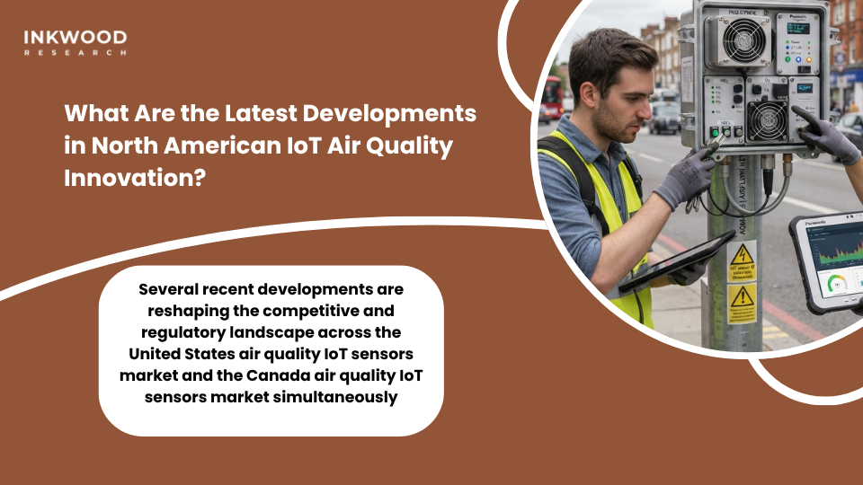 Latest IoT air quality monitoring innovations in North America including AI-powered low-cost sensors EPA regulatory updates PurpleAir enterprise tools and AWS IoT integration
