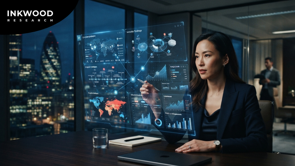 Competitive intelligence tools integrating generative AI including Crayon Klue Semrush Perplexity and Microsoft Copilot for AI-powered competitive analysis and competitor analysis automation