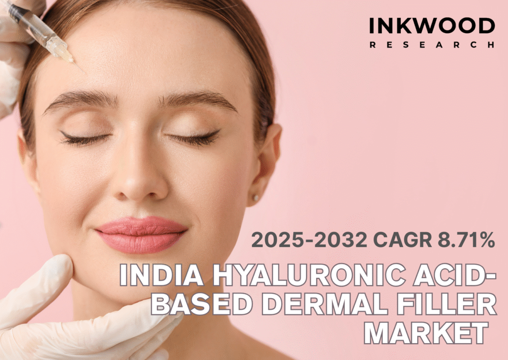 The India HA-based dermal filler market is on the rise, fueled by HA-based fillers & hyaluronic acid treatments for anti-aging procedures.