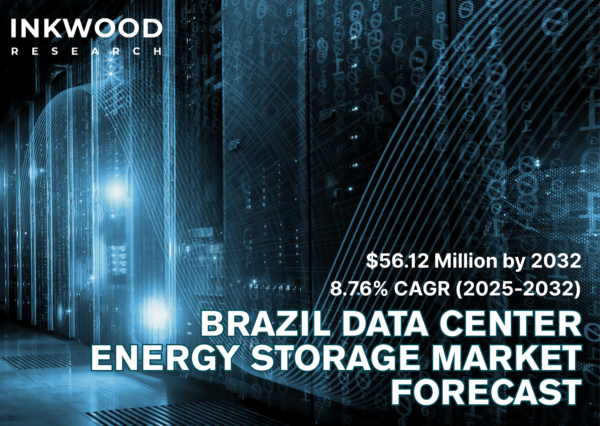 Image depicting the Brazil data center energy storage market: top energy storage solutions, lithium-ion batteries & renewable energy for sustainable power.