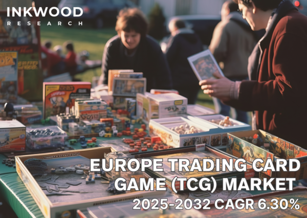 Europe trading card game (TCG) market with insights on collectible & chase cards from leading franchises like Pokémon and top anime series.